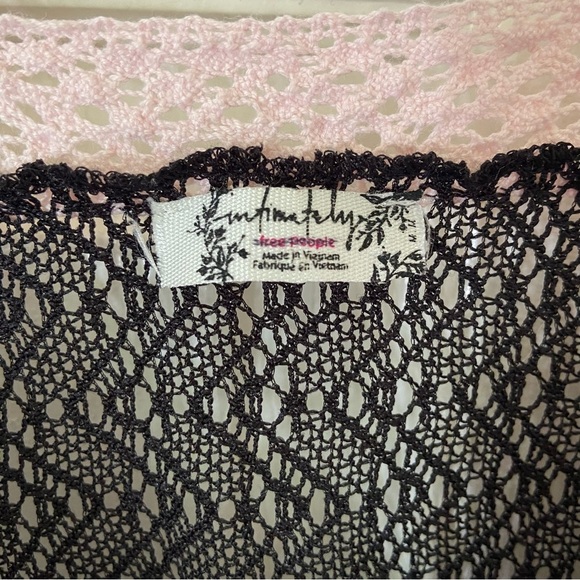 Free People Tiers for You Floral Daisy Tiered Maxi Dress Crochet Square Neck M - Picture 5 of 11
